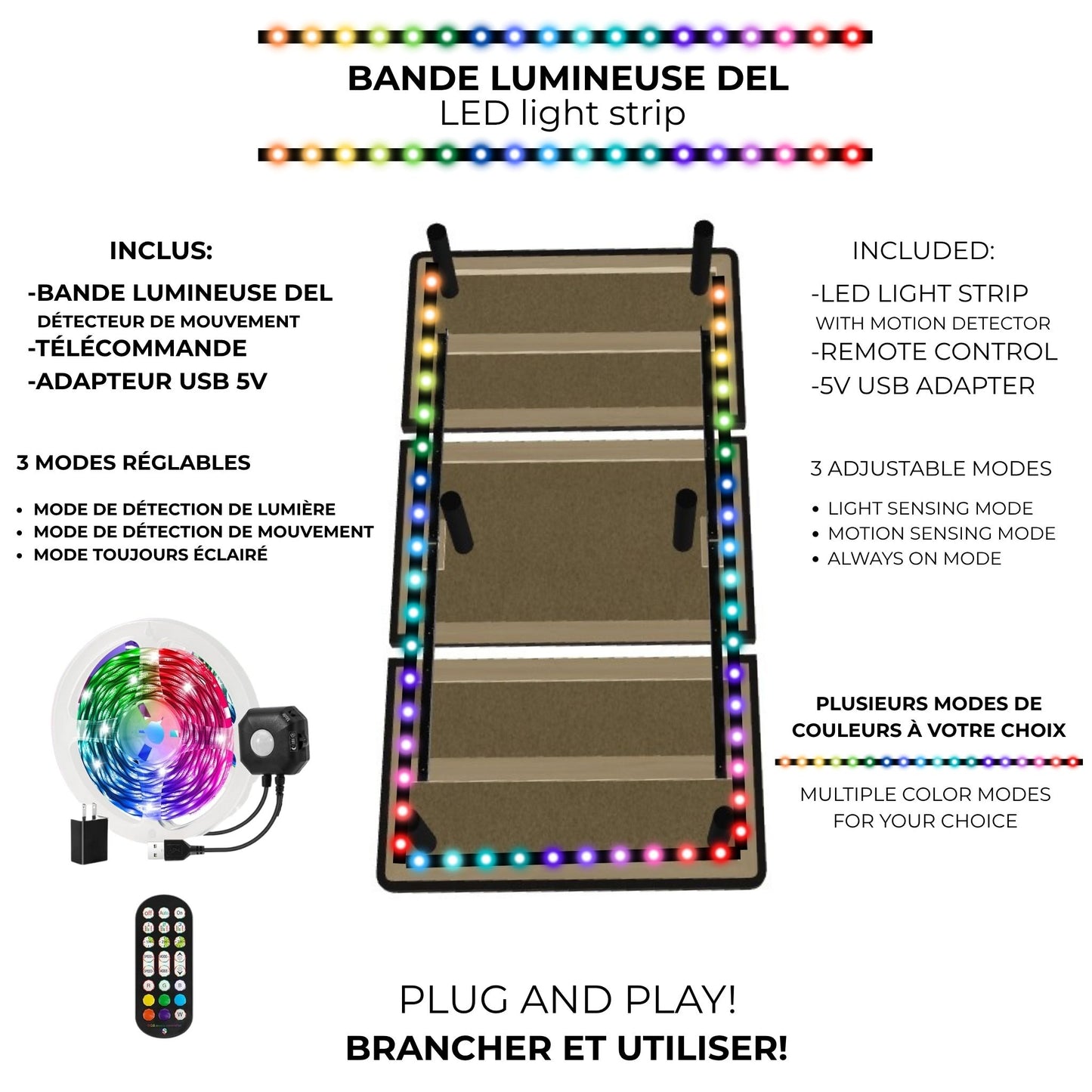 Tira de Luz DEL Multicolor