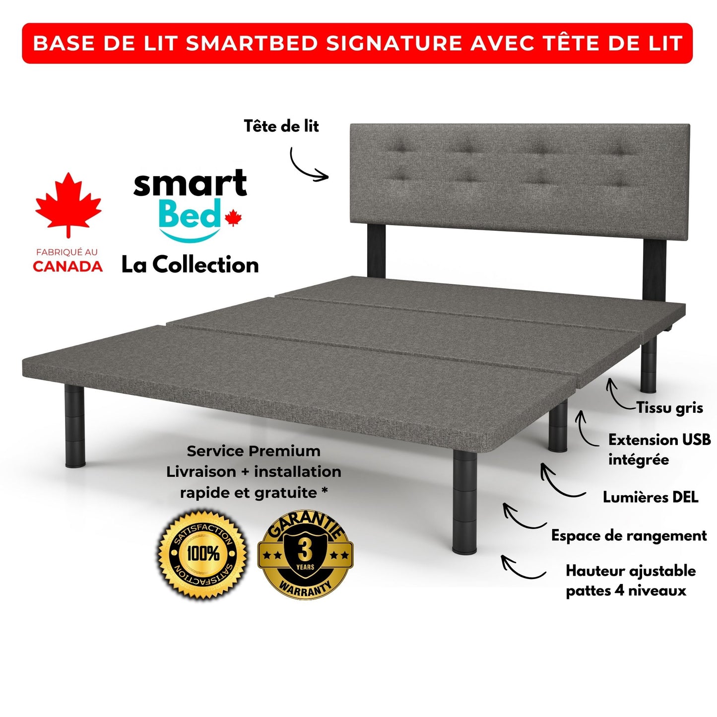 Cama SmartBed Signature con cabecera